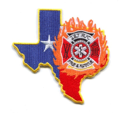 287 R/C Fire and Rescue Department Patch Texas TX
