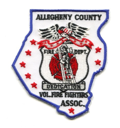 Allegheny County Volunteer Fire Fighters Association Patch Pennsylvania PA