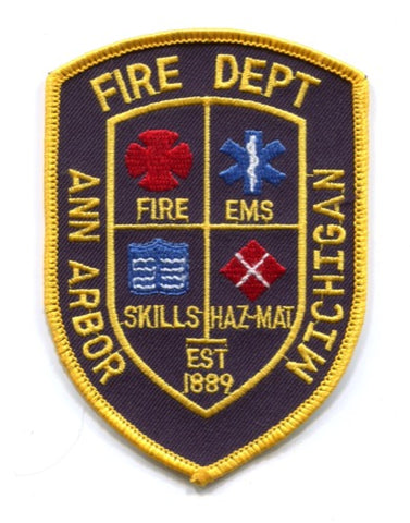 Ann Arbor Fire Department Patch Michigan MI