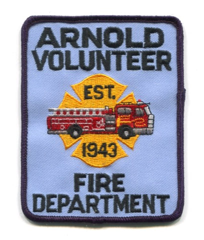 Arnold Volunteer Fire Department Patch Maryland MD