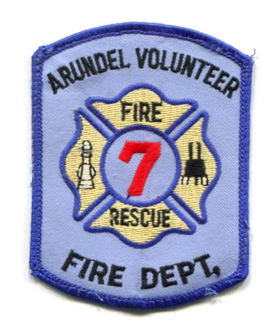 Arundel Volunteer Fire Rescue Department 7 Patch Maryland MD