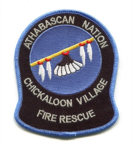 Athabascan Nation Chickaloon Village Fire Rescue Department Patch Alaska AK