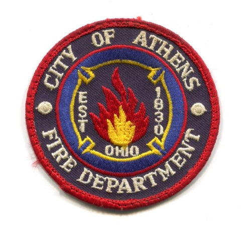 Athens Fire Department Patch Ohio OH