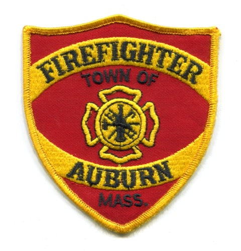 Auburn Fire Department Firefighter Patch Massachusetts MA