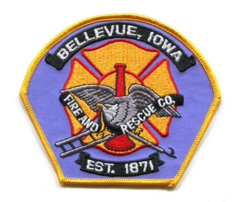 Bellevue Fire and Rescue Company Patch Iowa IA