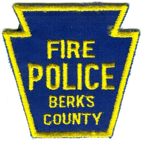 Berks County Fire Police Department Patch Pennsylvania PA
