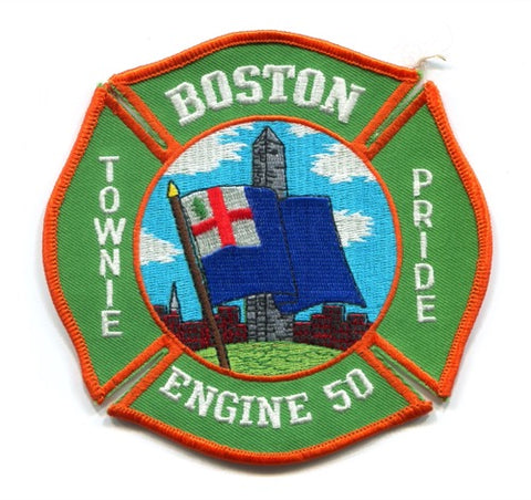 Boston Fire Department Engine 50 Patch Massachusetts MA