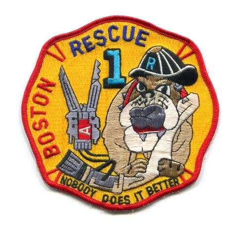 Boston Fire Department Rescue 1 Patch Massachusetts MA