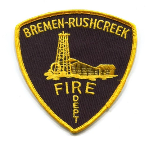 Bremen-Rushcreek Fire Department Patch Ohio OH