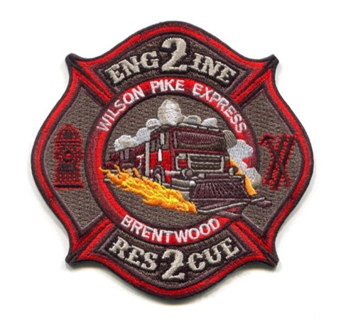 Brentwood Fire Rescue Department Station 2 Patch Tennessee TN