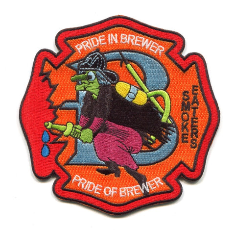 Brewer Fire Department Smoke Eaters Patch Maine ME