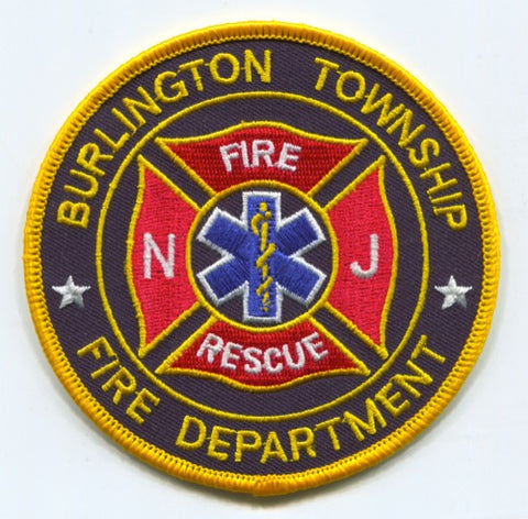 Burlington Township Fire Rescue Department Patch New Jersey NJ