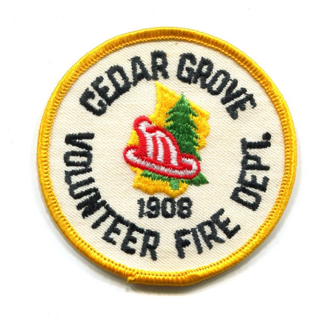 Cedar Grove Volunteer Fire Department Patch New Jersey NJ