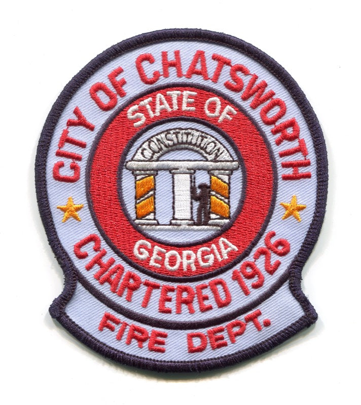 Chatsworth Fire Department Patch Georgia GA