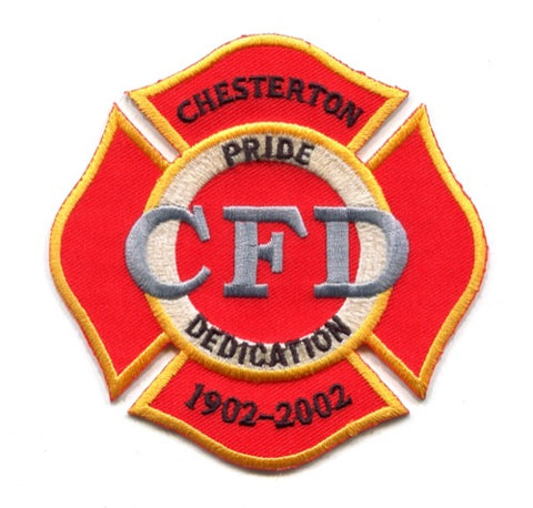 Chesterton Fire Department 100 Years Patch Indiana IN