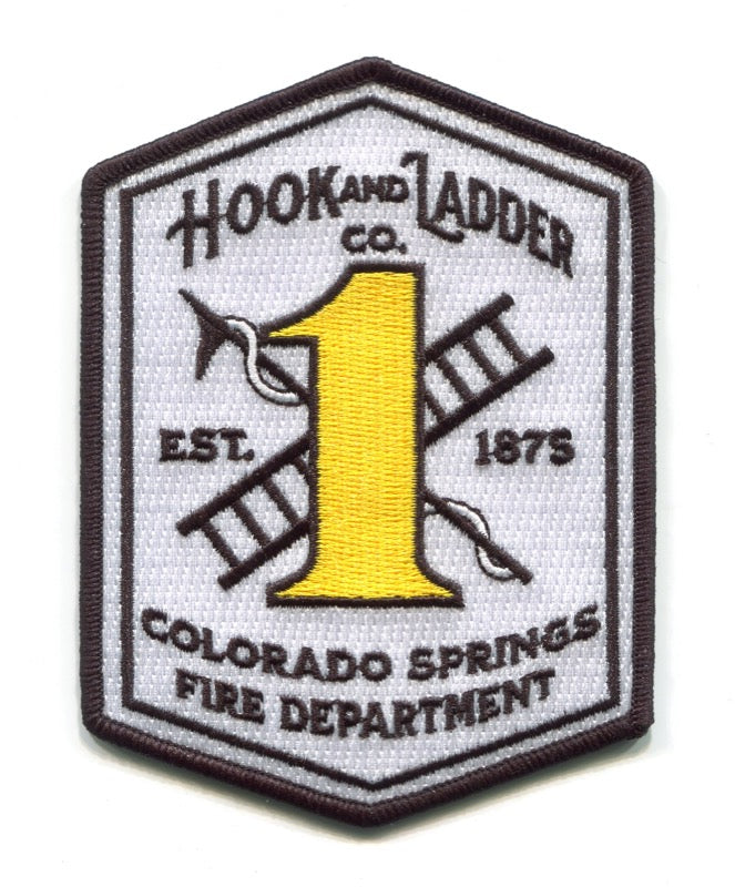 Colorado Springs Fire Department Hook and Ladder Company 1 Patch Colorado CO