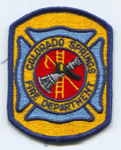Colorado Springs Fire Department Patch Colorado CO