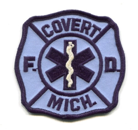 Covert Township Fire Department EMS Patch Michigan MI