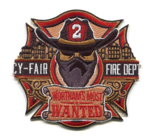 Cy-Fair Fire Department Station 2 Patch Texas TX