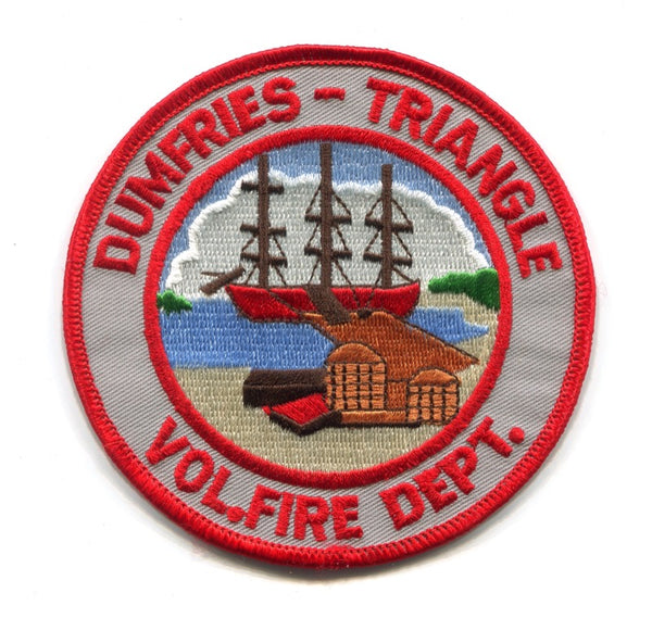 Dumfries Triangle Volunteer Fire Department Patch Virginia VA v4