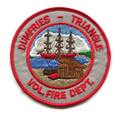 Dumfries Triangle Volunteer Fire Department Patch Virginia VA