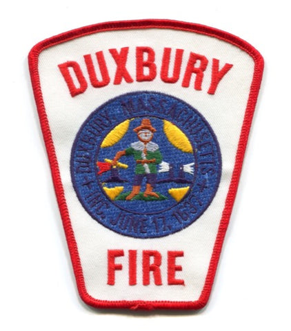 Duxbury Fire Department Patch Massachusetts MA
