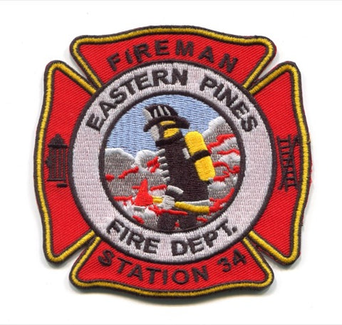Eastern Pines Fire Department Station 34 Fireman Patch North Carolina NC