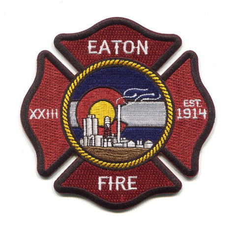 Eaton Fire Department Patch Colorado CO