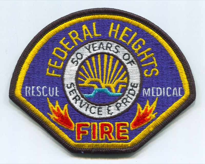 Federal Heights Fire Department Patch Colorado CO