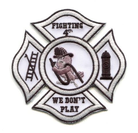 Fire Department Fighting 4th Company Patch Unknown State