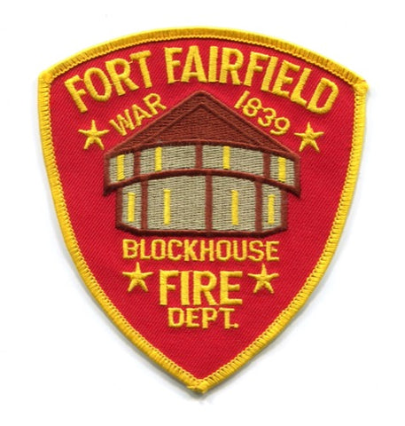 Fort Fairfield Fire Department Patch Maine ME