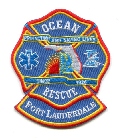 Fort Lauderdale Fire Rescue Department Ocean Rescue Patch Florida FL