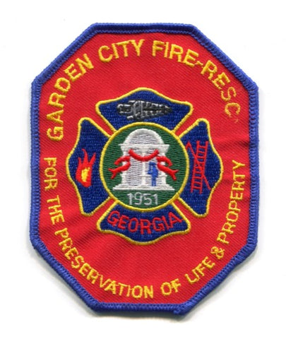 Garden City Fire Rescue Department Patch Georgia GA