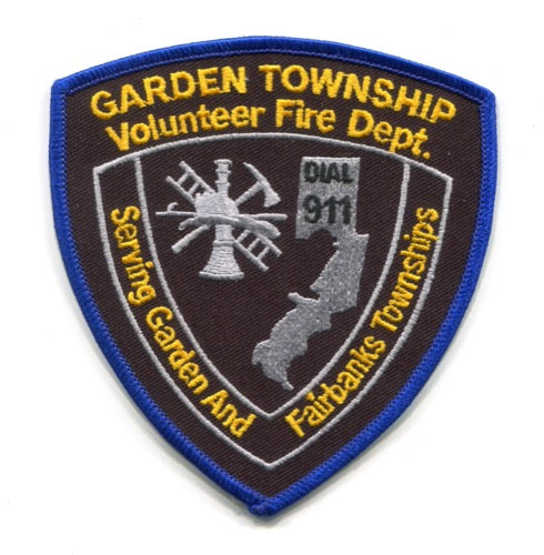 Garden Township Volunteer Fire Department Patch Michigan MI