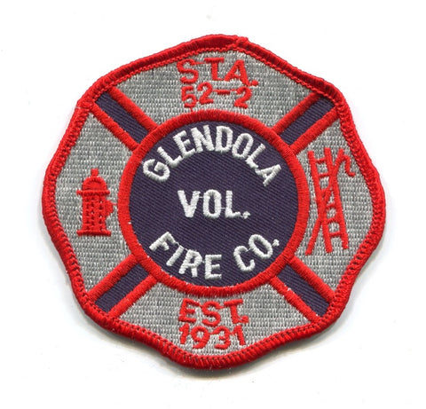 Glendola Volunteer Fire Company Station 52-2 Patch New Jersey NJ