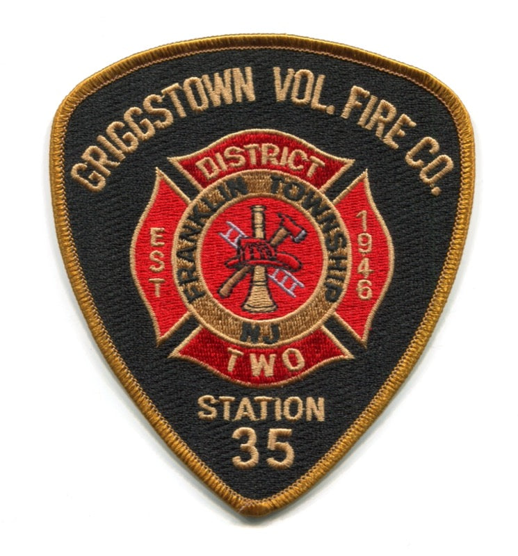 Griggstown Volunteer Fire Company District 2 Station 35 Patch New Jersey NJ