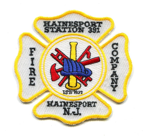 Hainesport Fire Company Station 391 Patch New Jersey NJ