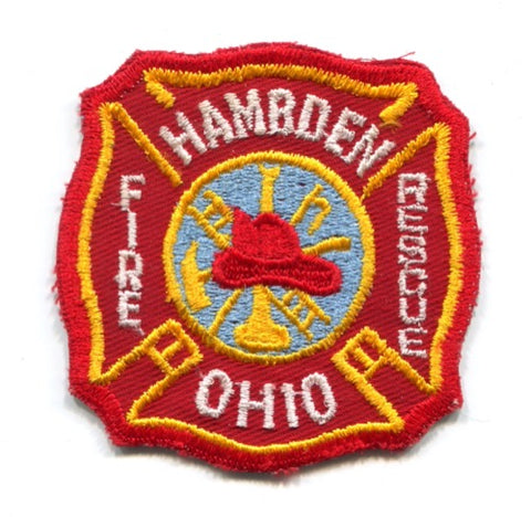 Hambden Fire Rescue Department Patch Ohio OH