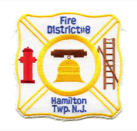 Hamilton Township Fire District 8 Patch New Jersey NJ