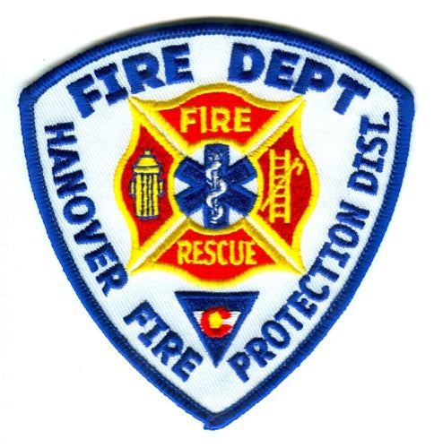Hanover Fire Protection District Rescue Department Patch Colorado CO