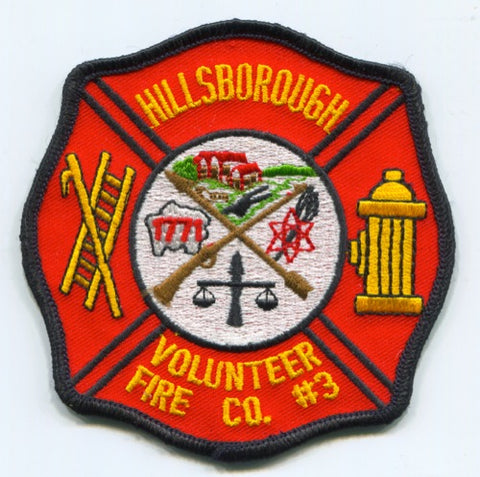 Hillsborough Volunteer Fire Company Number 3 Patch New Jersey NJ
