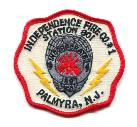 Independence Fire Company Number 1 Station 801 Palmyra Patch New Jersey NJ
