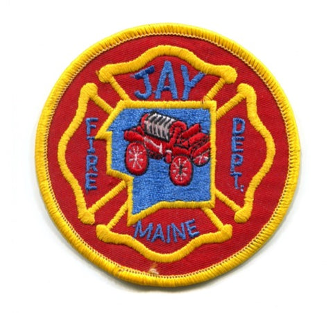 Jay Fire Department Patch Maine ME