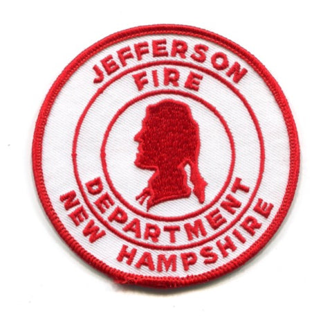 Jefferson Fire Department Patch New Hampshire NH