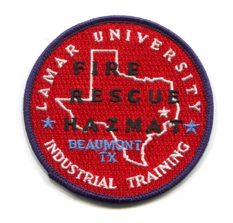 Lamar University Industrial Training Fire Rescue HazMat Beaumont Patch Texas TX