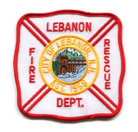 Lebanon Fire Rescue Department Patch New Hampshire NH
