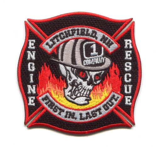Litchfield Fire Department Company 1 Engine Rescue Patch New Hampshire NH