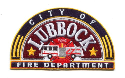 Lubbock Fire Department Patch Texas TX