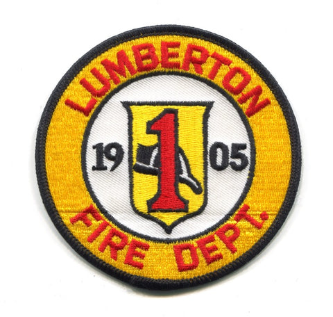 Lumberton Fire Department 1 Patch New Jersey NJ