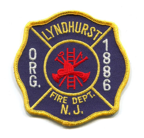 Lyndhurst Fire Department Patch New Jersey NJ